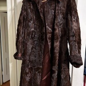Elegant Brown Fur Coat